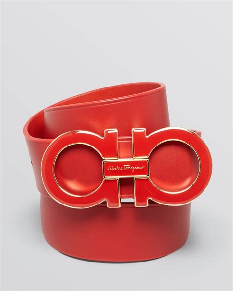 red ferragamo belt cheap